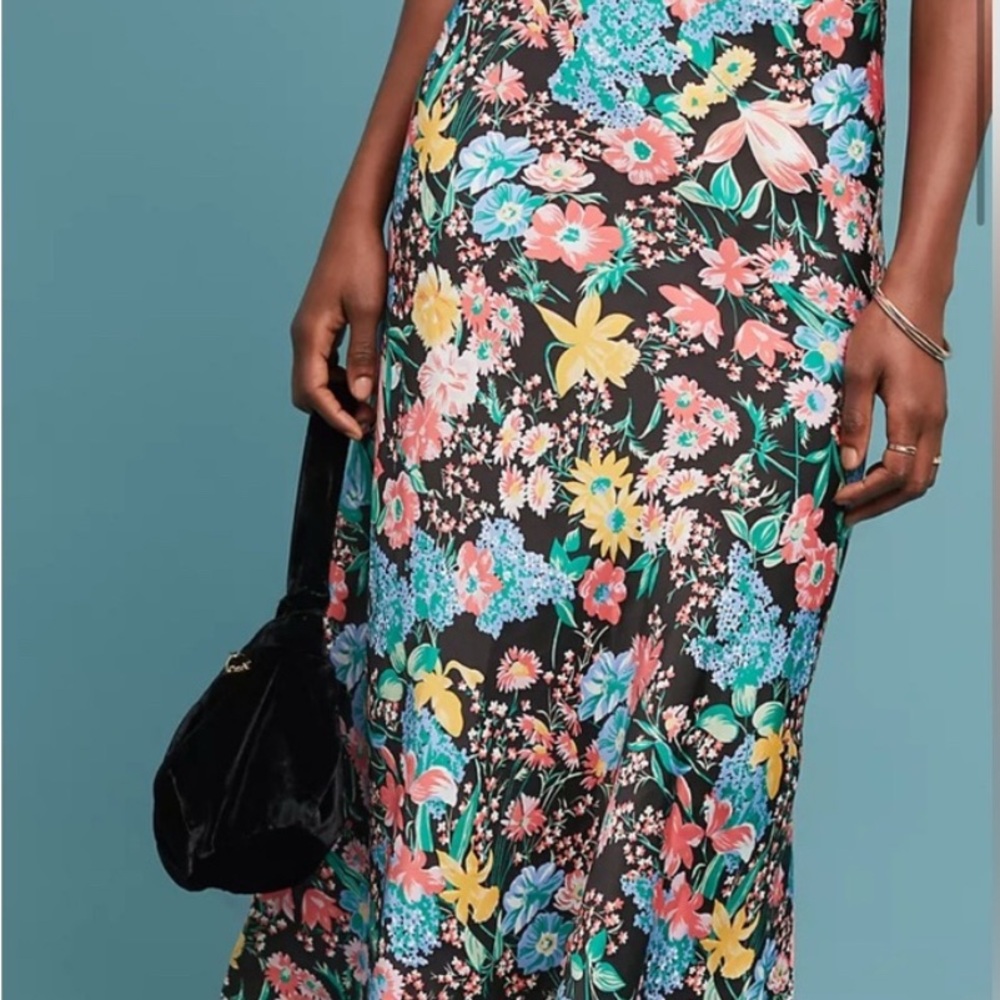 MAEVE By ANTHROPOLOGIE Florence Bias Midi Skirt NEW with Tags size XL